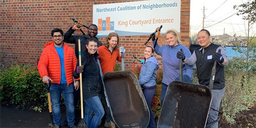 Neighborhood clean-up volunteer project