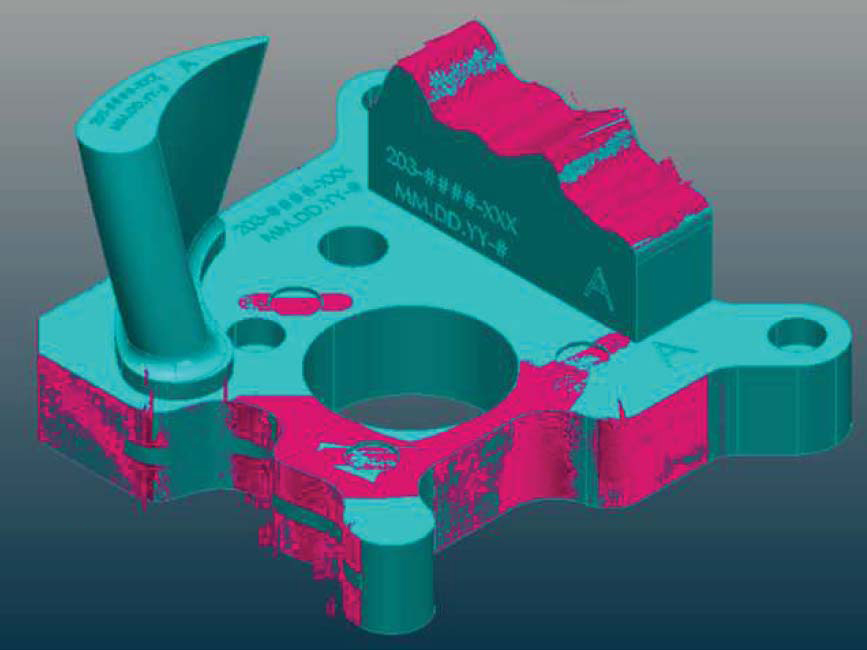 ZeroTouch verwendet mehrere Sensoren, um Millionen von Datenpunkten zu sammeln und eine 3D-Präzisionspunktwolke auf Mikrometerebene zu erstellen.