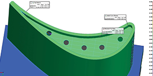 Turbine blade 3D point cloud.