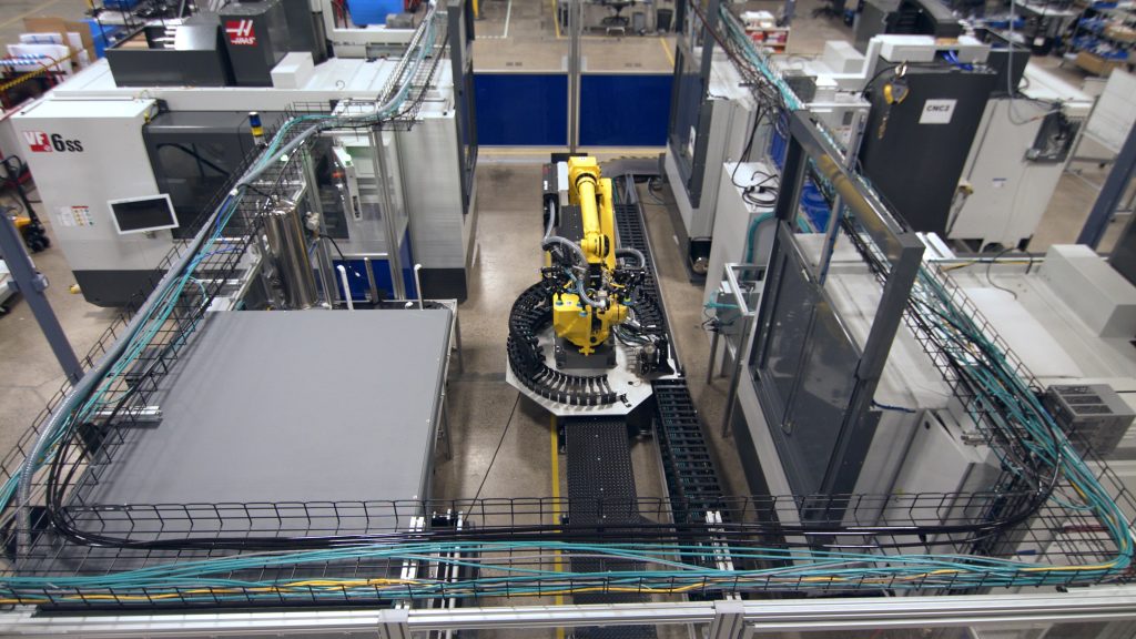 Multi-process system modules with 6-axis robot.