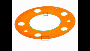 3D point cloud of brake drum.