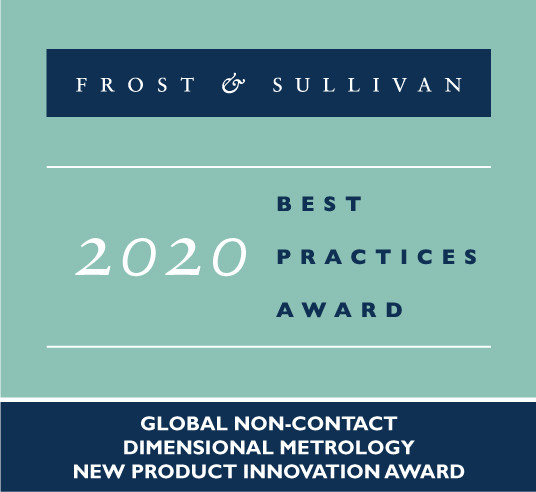 Frost & Sullivan Best Practices Award of 2020 for global, non-contact dimensional metrology.
