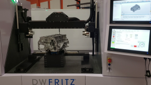 ZeroTouch inspecting an engine bore with a confocal sensor.