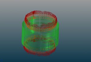 3D point cloud of stator.