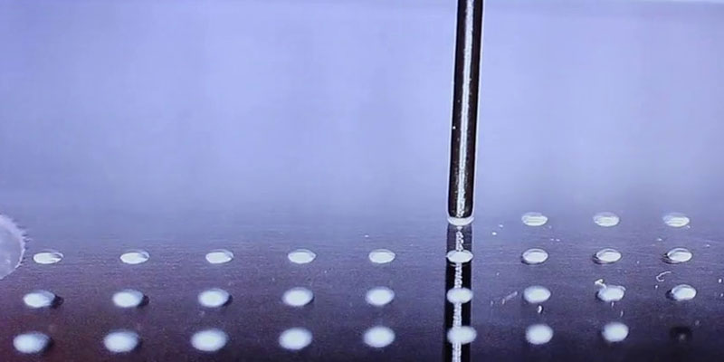 automated precision dispense for microscale devices automated precision dispense for microscale devices